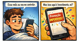 O autocontrole que perdeu pro frete grátis e ainda saiu devendo