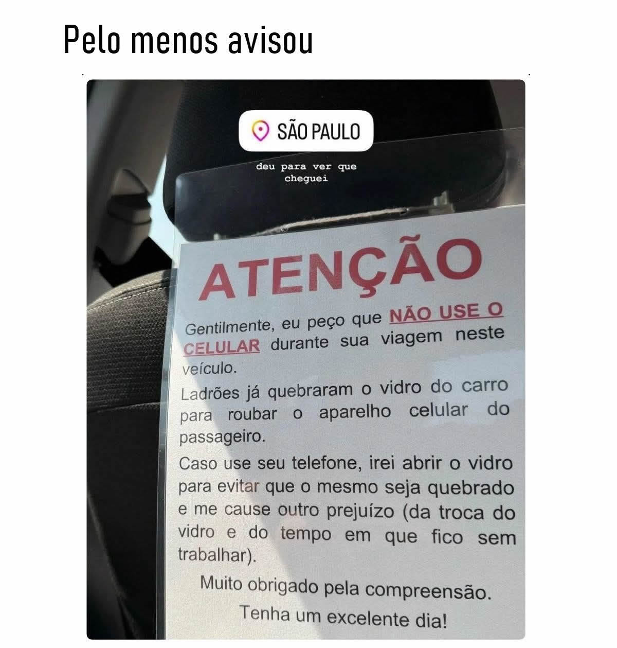O aviso mais sincero do Brasil: aqui o caos já vem incluso na corrida