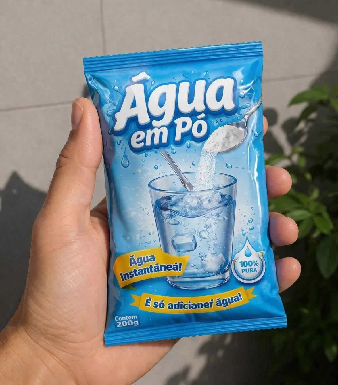 O dia em que inventaram água em pó e derrotaram o bom senso O dia em que inventaram água em pó e derrotaram o bom senso