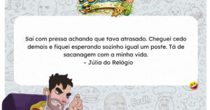 Pontualidade no Brasil é tipo chegar cedo demais pra passar vergonha sozinho