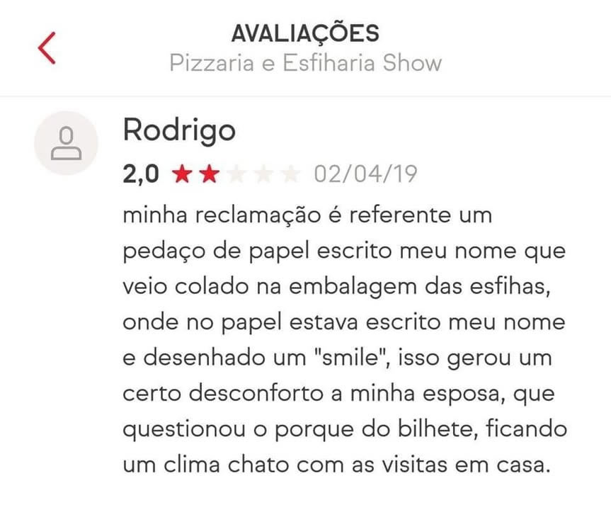 Quando uma esfiha vem com brinde e o brinde é um problema no casamento