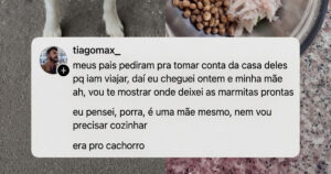 Quando você descobre que o cachorro da casa come melhor do que você