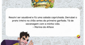 Quando você tenta ser fitness e a vida responde com efeito dominó de alface