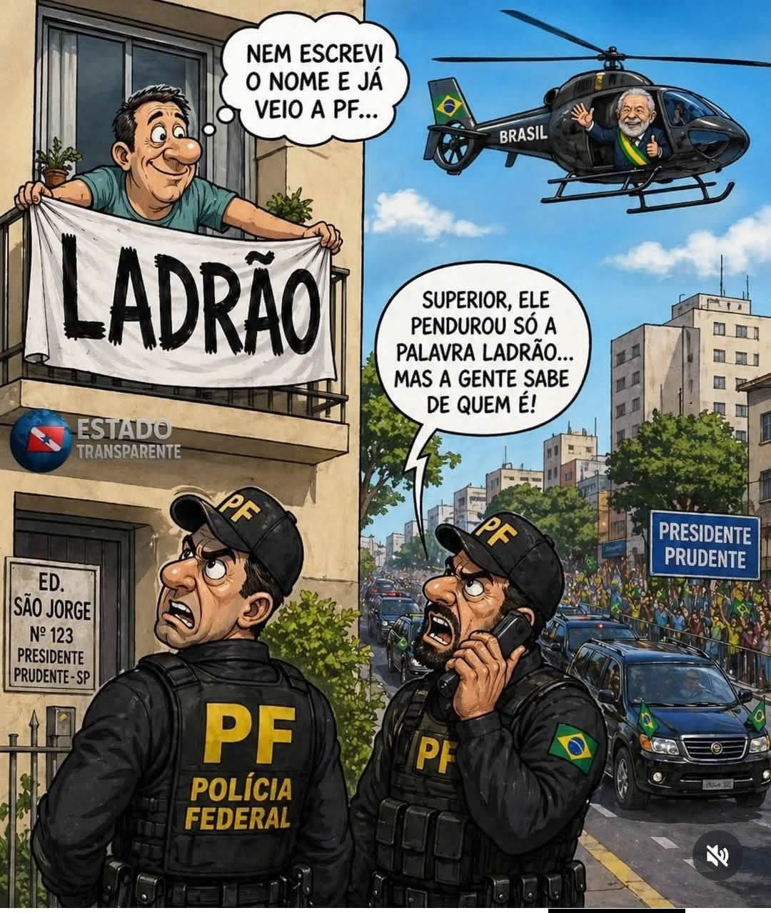 Uma palavra, mil interpretações e um helicóptero na porta