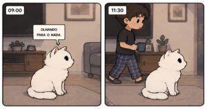 A ciência ainda tenta descobrir o que passa na cabeça de um gato parado olhando pra parede
