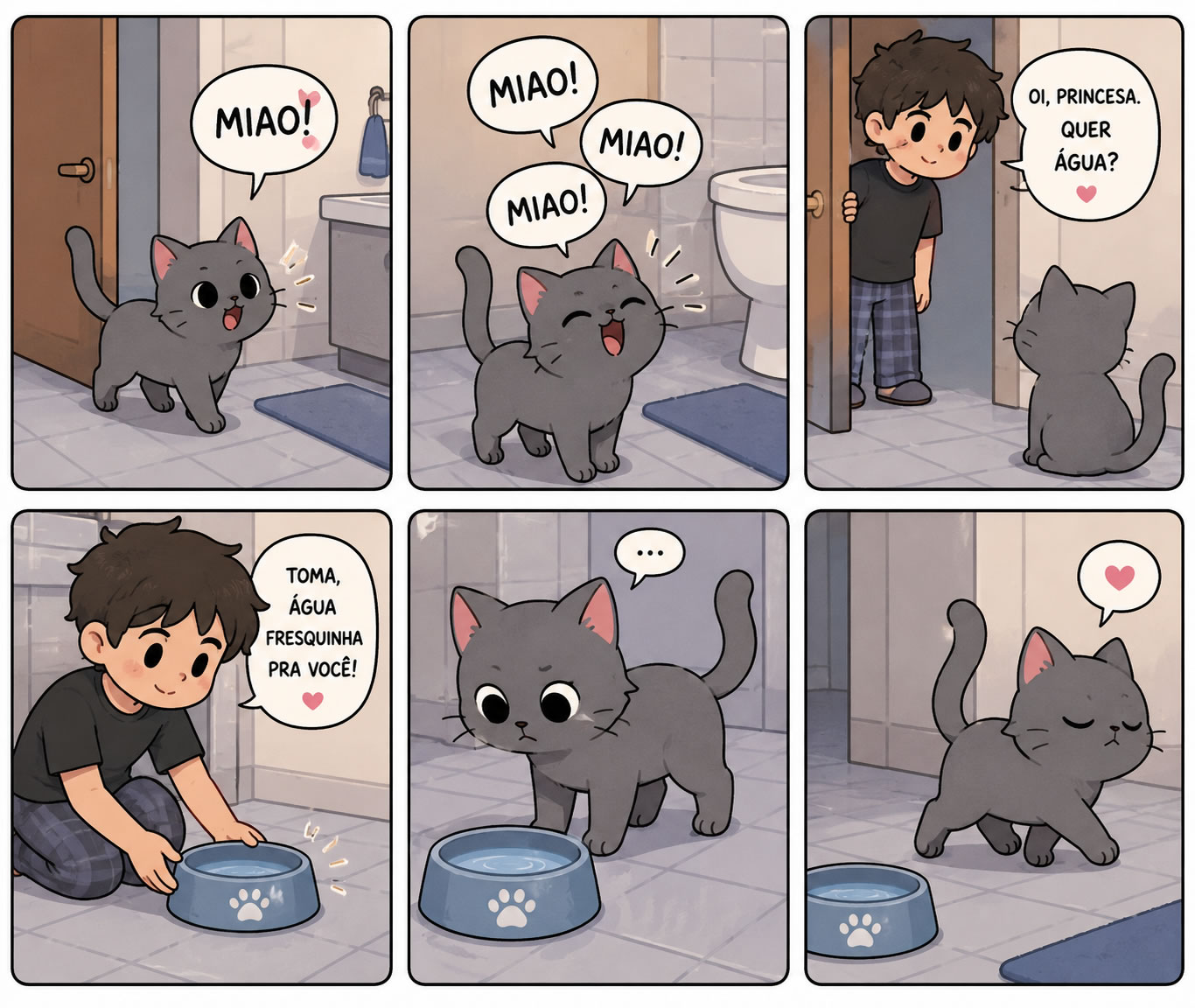 A verdade cruel sobre gatos: eles não querem água, querem te fazer de trouxa