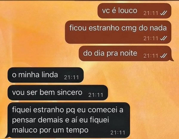 Brasileiro pensa demais por 15 minutos e cria uma crise emocional completa sozinho
