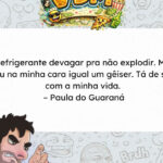 Brasileira tenta abrir refrigerante com cuidado e toma banho de guaraná na cara