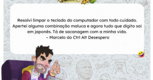 Brasileiro tenta limpar teclado e sem querer desbloqueia modo japonês do computador