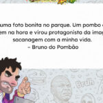 Brasileiro tenta tirar foto bonita no parque e é atropelado artisticamente por um pombo