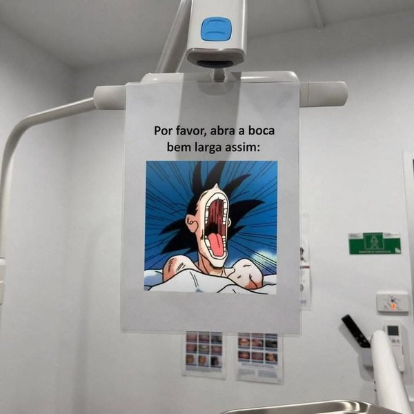 O dentista que explicou o procedimento usando o grito mais poderoso dos animes