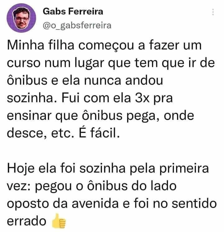 Pai ensina filha a pegar ônibus e descobre que independência vem com DLC de caminho errado