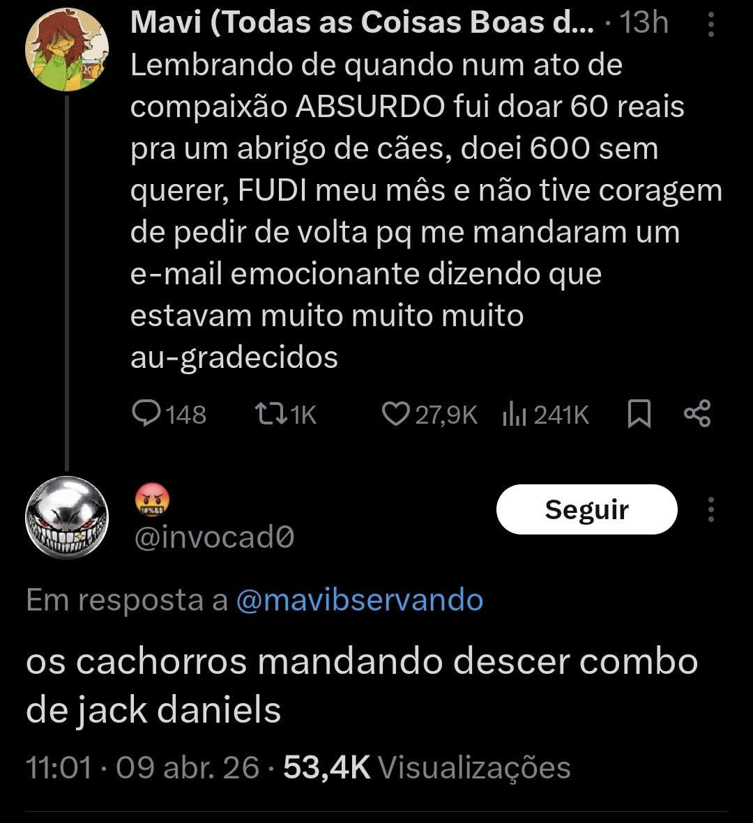 Quando você tenta ser generoso e vira patrocinador sem querer