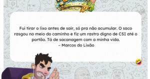 Quando você tenta ser organizado e a vida responde com um episódio de CSI do lixo