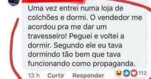 O cliente que virou garoto-propaganda de um colchão sem querer