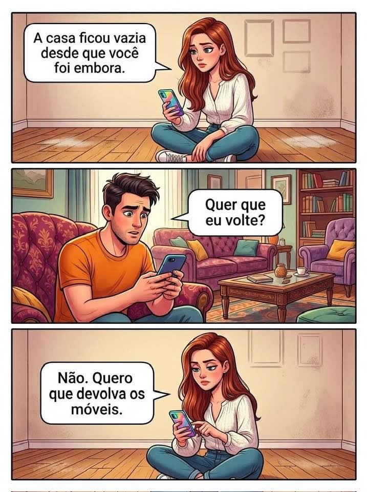 O dia em que a saudade bateu forte… mas era da geladeira e do sofá