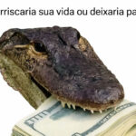 O dia em que o jacaré descobriu que o verdadeiro perigo era o boleto atrasado