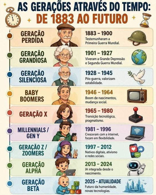 O gráfico que prova que toda geração acha que a próxima está fazendo tudo errado O gráfico que prova que toda geração acha que a próxima está fazendo tudo errado