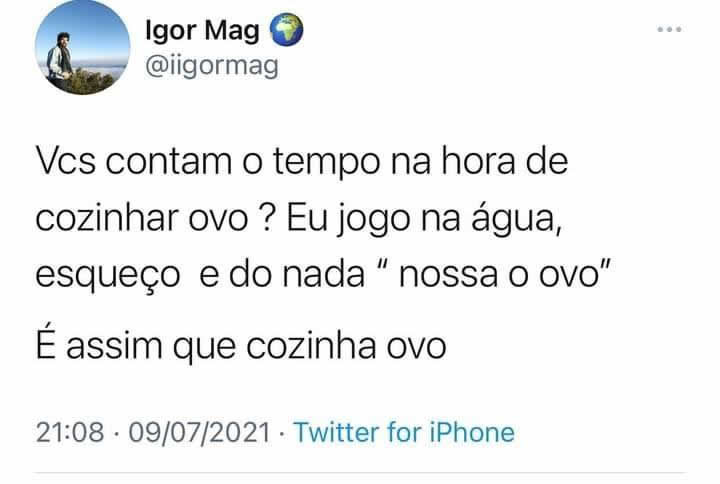 O método brasileiro de cozinhar ovo: esquecer e confiar no universo