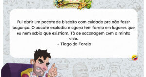 O pacote de biscoito que se transformou em uma bomba de farelos