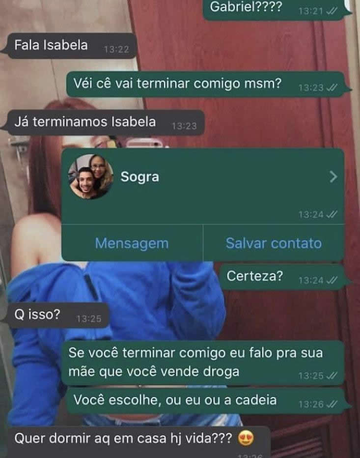 O contato da sogra virou a arma mais poderosa do relacionamento