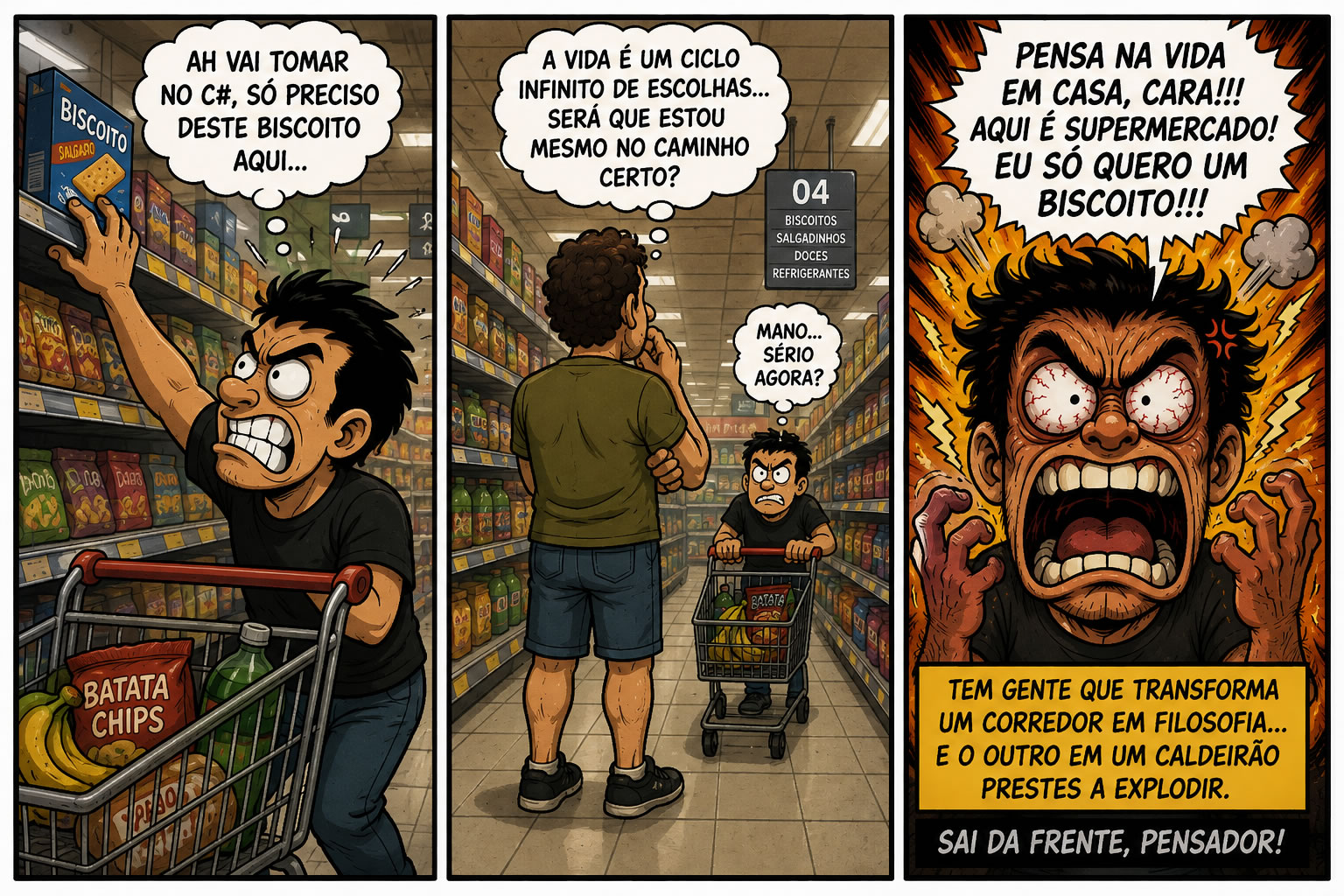 A simples busca por um biscoito que quase terminou em uma crise existencial