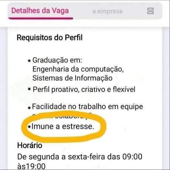 A vaga de emprego que exige uma habilidade impossível: ser imune ao estresse