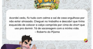 Chegou cedo ao trabalho, mas esqueceu uma coisa muito importante