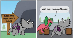 Ele foi fazer um curso para fazer amigos e descobriu que amizade não era tão fácil assim