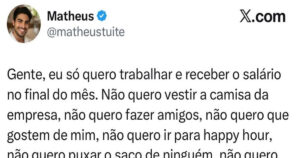 O funcionário que só quer trabalhar e receber o salário está cansado da cultura corporativa
