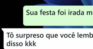 O parabéns virou uma exposição pública das maiores vergonhas da festa