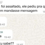O suposto assalto terminou com um pedido de Pix de R$ 100