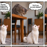 A amizade entre gatos que prova que nem toda provocação merece uma briga