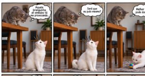 A amizade entre gatos que prova que nem toda provocação merece uma briga