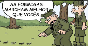 A comparação com as formigas que humilhou o treinamento militar