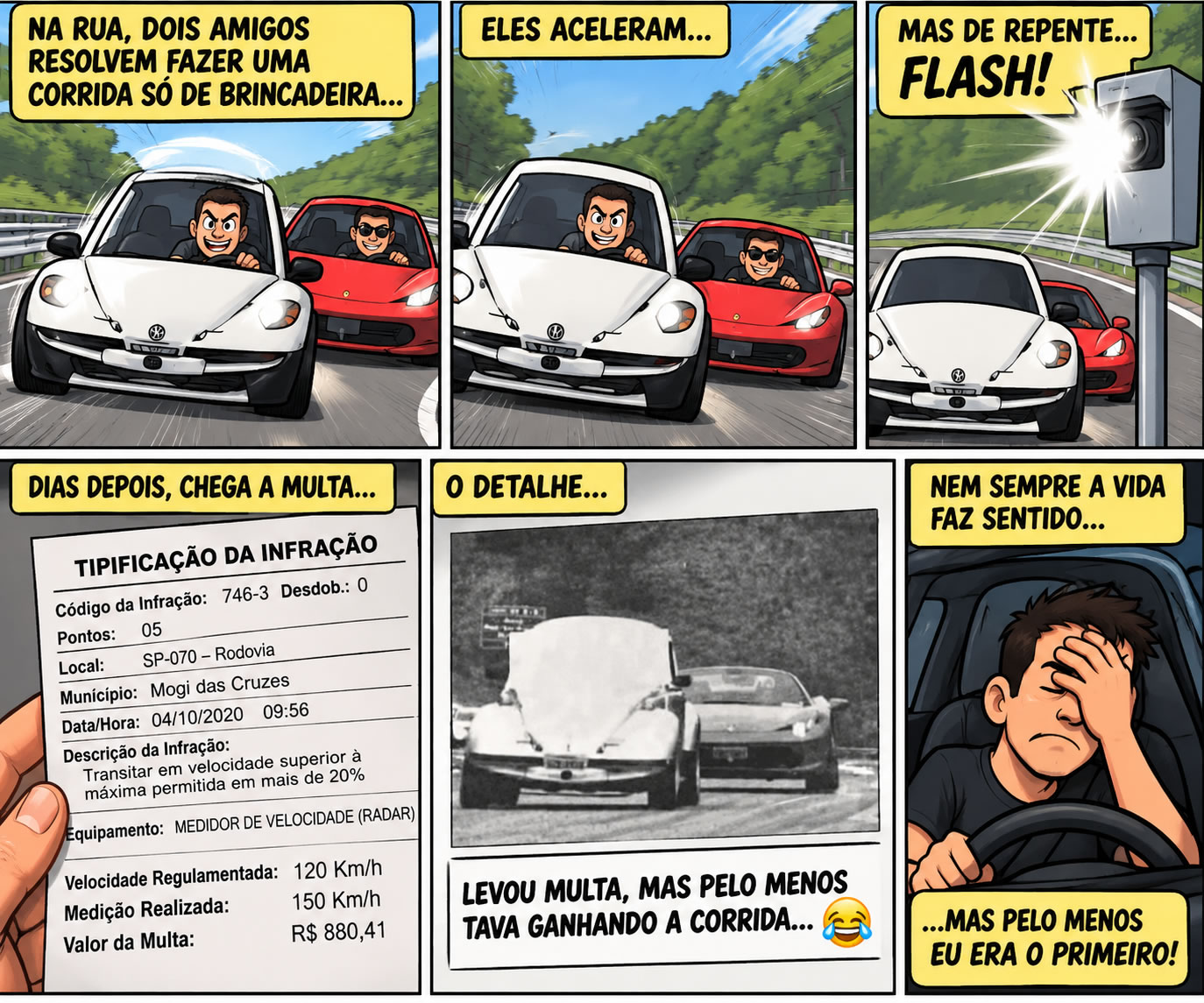 A corrida entre amigos que terminou com um vencedor inesperado
