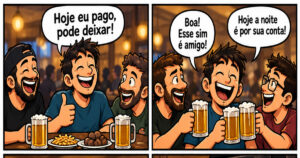A frase que transformou uma noite de cerveja em uma operação de fuga