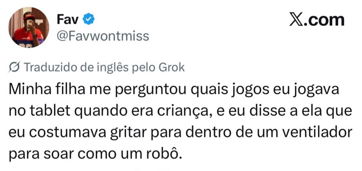A infância era tão criativa que até ventilador virava videogame