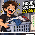 A pessoa que queria organizar a vida e acabou dormindo em cima da roupa