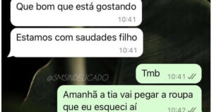 A roupa esquecida na casa dos pais ganhou um novo dono