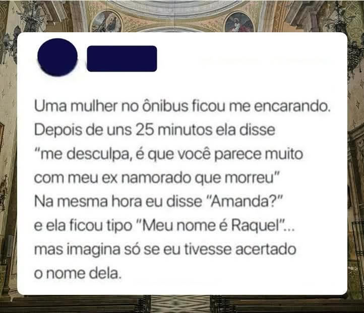 A tentativa de adivinhar o nome do ex falecido quase virou um desastre no ônibus
