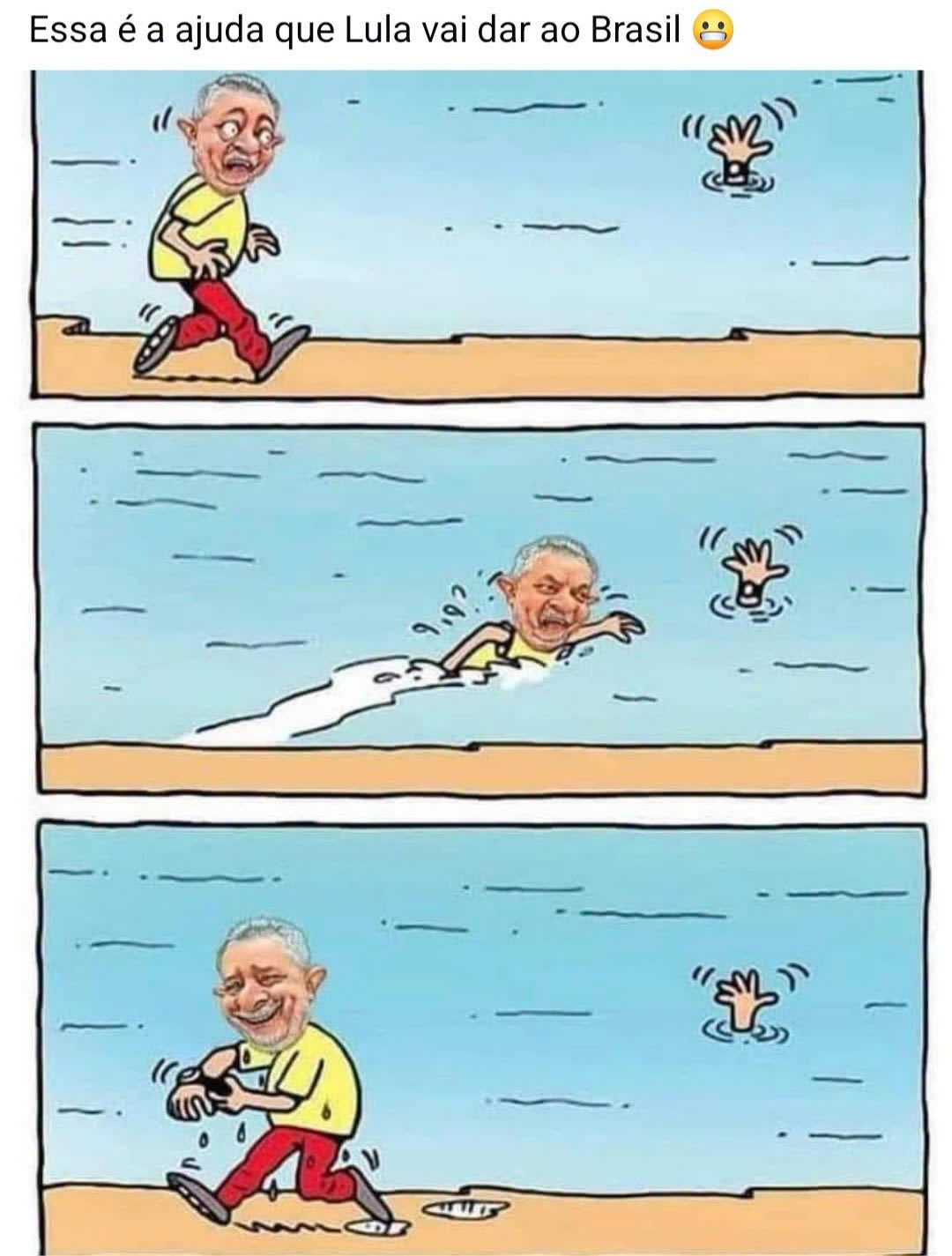 Ele viu alguém se afogando e encontrou uma oportunidade muito diferente