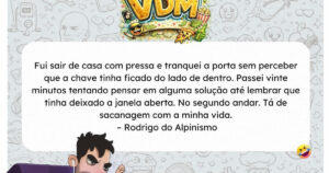 Esqueceu a chave dentro de casa e encontrou uma solução que exige habilidades de alpinista
