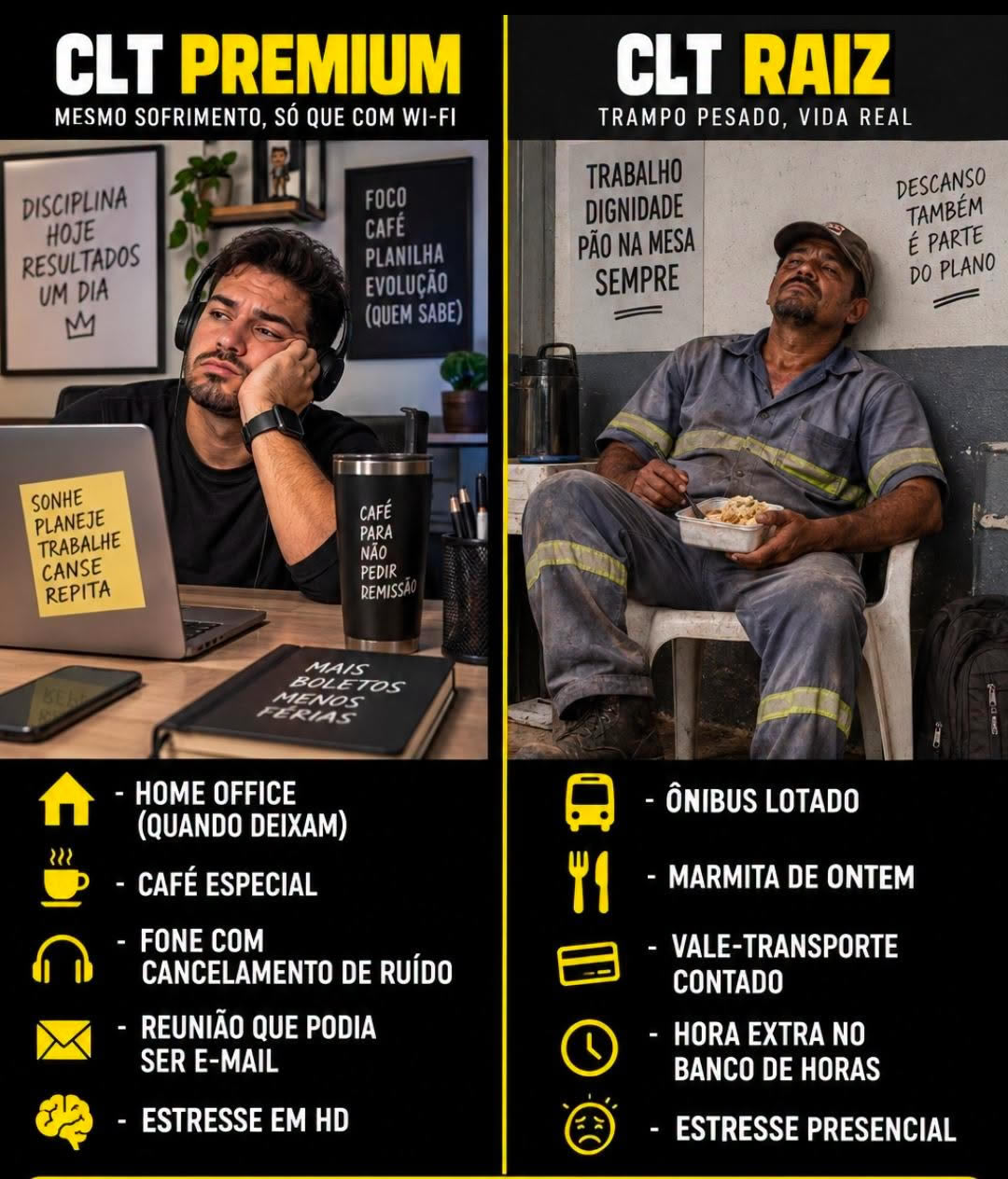 CLT Premium ou CLT Raiz: qual pacote de sofrimento veio no seu contrato?