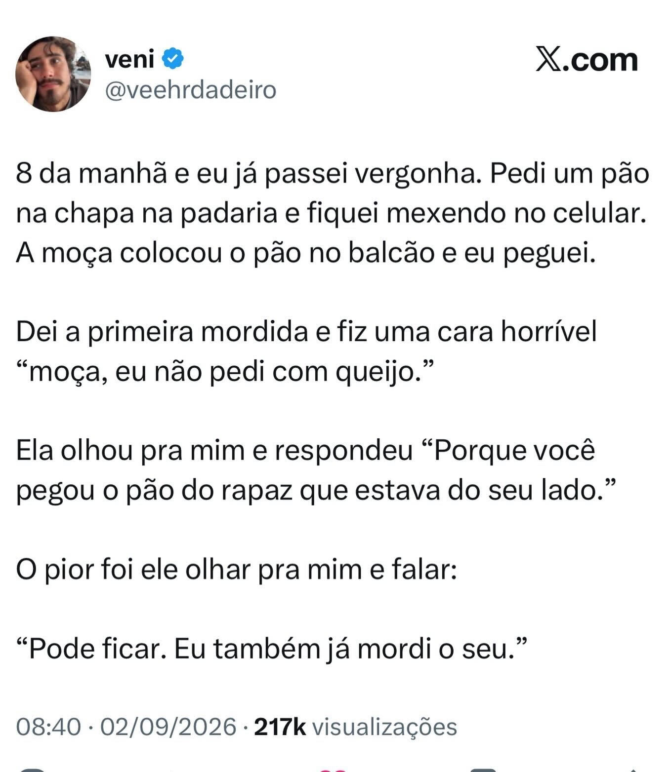 O café da manhã que virou o maior climão da padaria