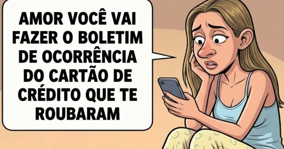 O marido descobriu que o ladrão gasta menos que a própria esposa