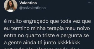 O namorado que ficou com medo de perder a namorada toda vez que ela fazia terapia