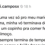 O pequeno gesto com feijão que virou uma das maiores provas de carinho