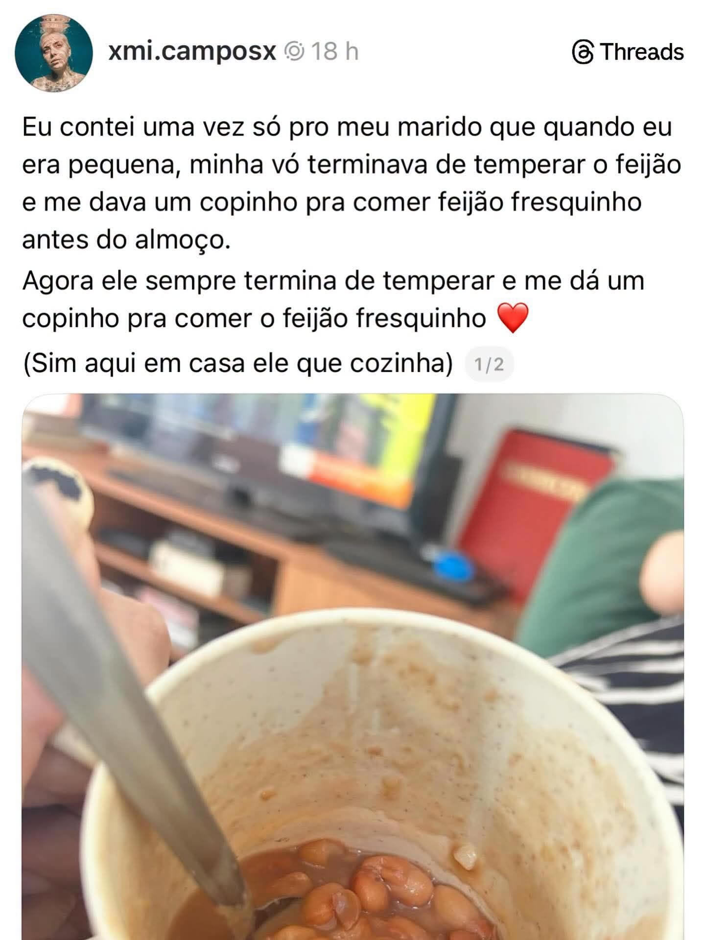O pequeno gesto com feijão que virou uma das maiores provas de carinho