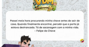 Passou meia hora procurando a chave e descobriu que a porta já estava aberta